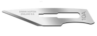 Swann-Morton Carbon Steel Surgical Scalpel Blade No 10A - 0102 x 100